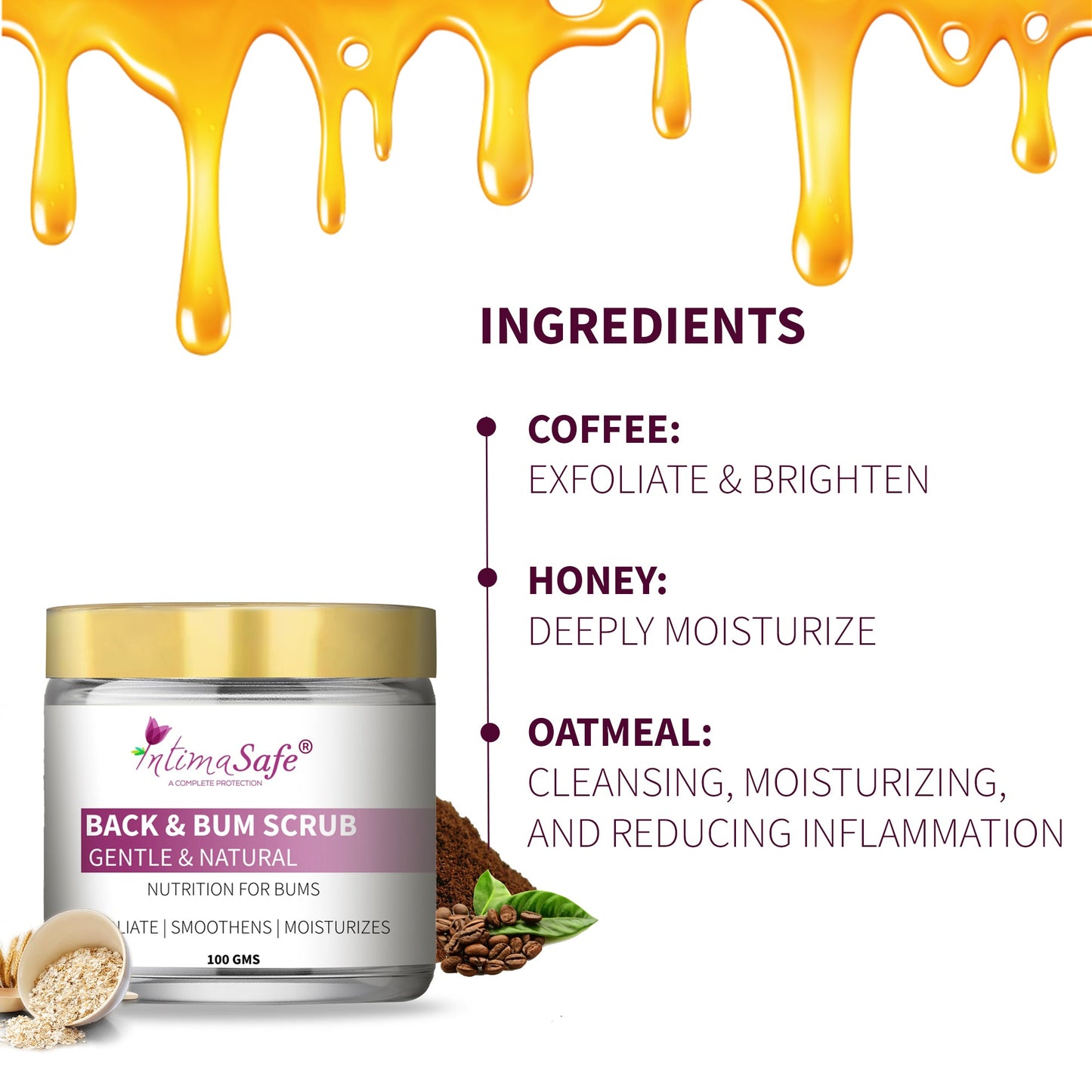 Samisha Back & Bum & Whitening Scrub - Distacart