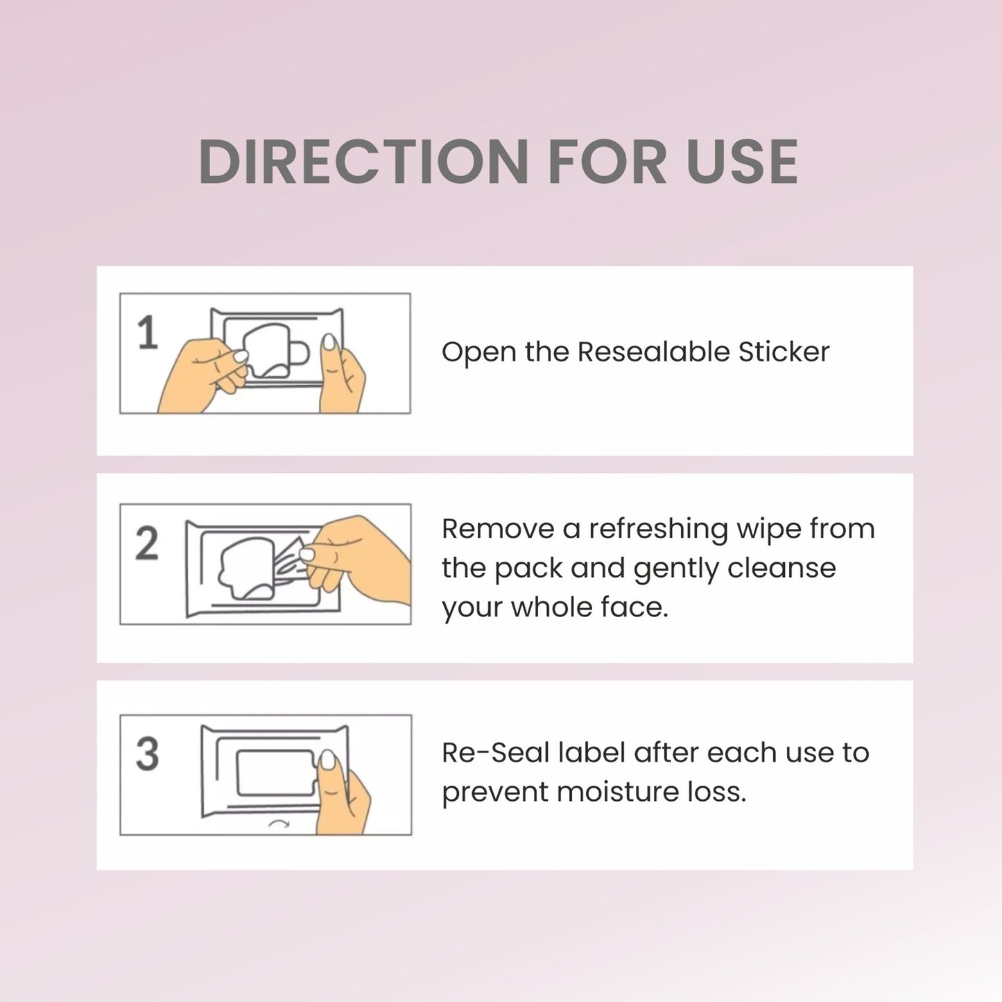 VERYMISS Rose Refreshing Face Wipes - Distacart
