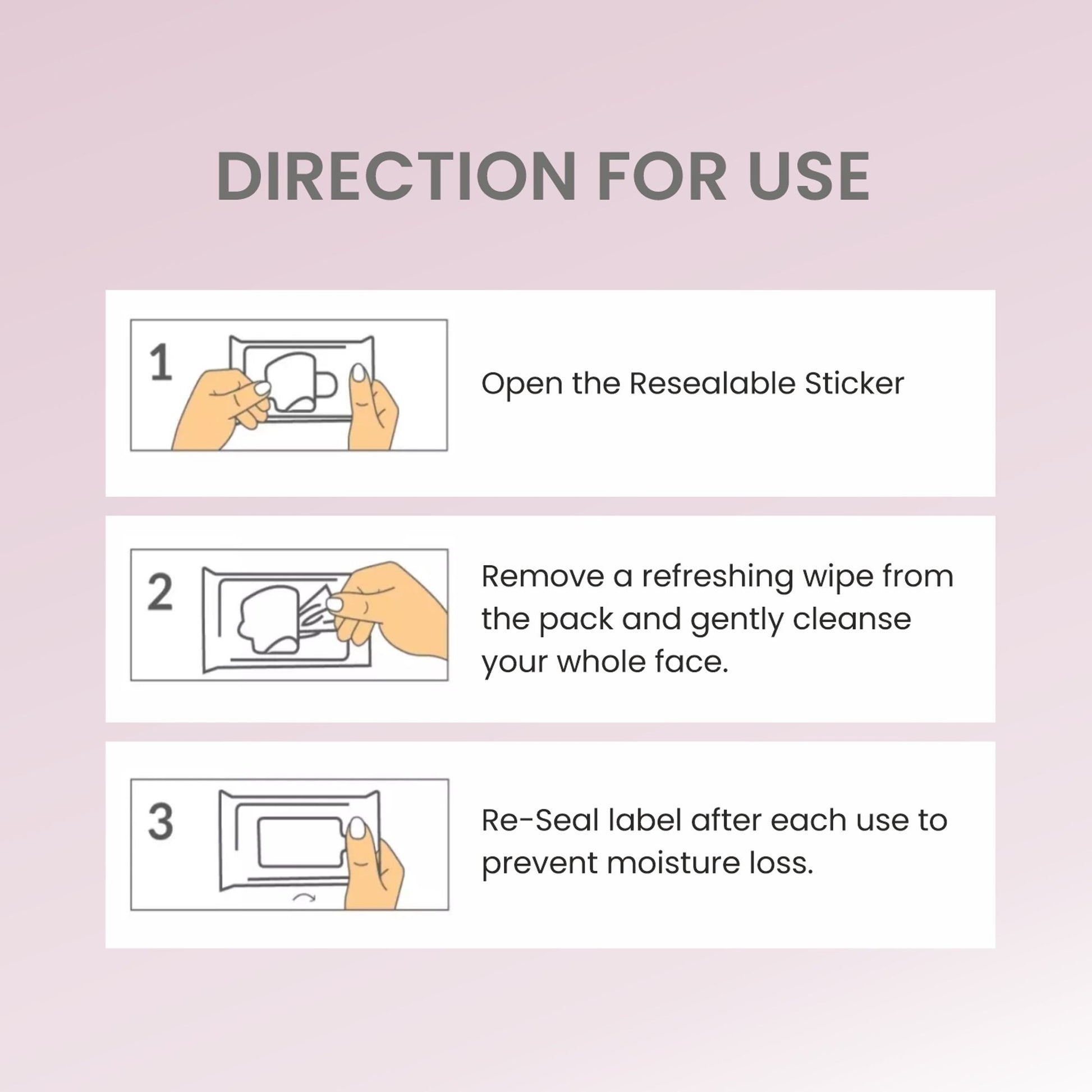 VERYMISS Rose Refreshing Face Wipes - Distacart