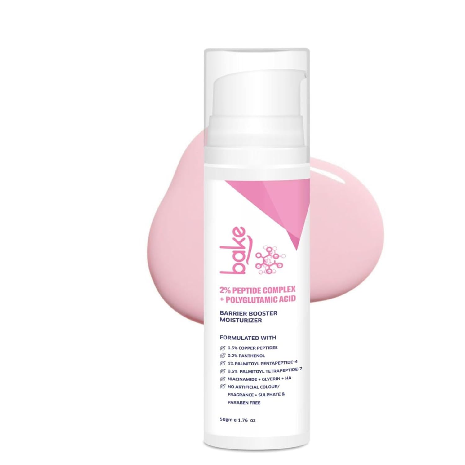 Bake Super Glow+ Glazed Peptide Barrier Repair Moisturizer - Distacart