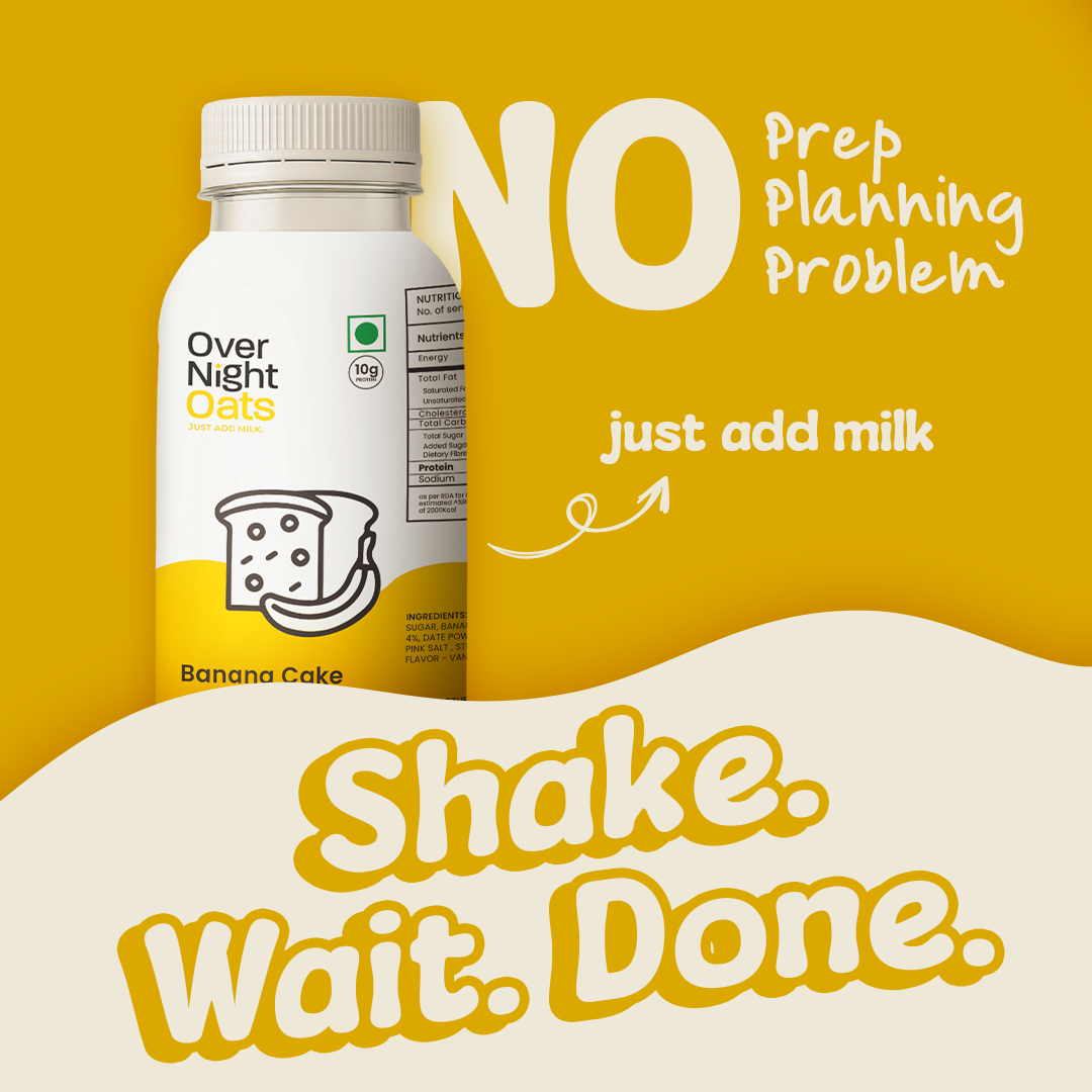 OverNightOats Vegan Banana Cake Oatmeal