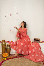Thumbnail for Joban Fashion Pink Tie & Dye Cotton Suit Set - Distacart