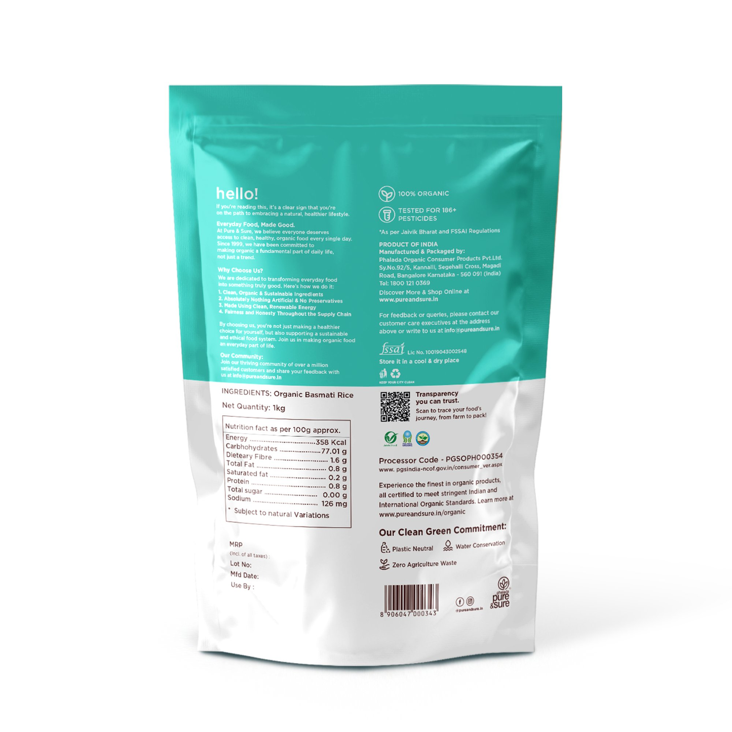 Pure & Sure Organic Basmati Rice - Distacart