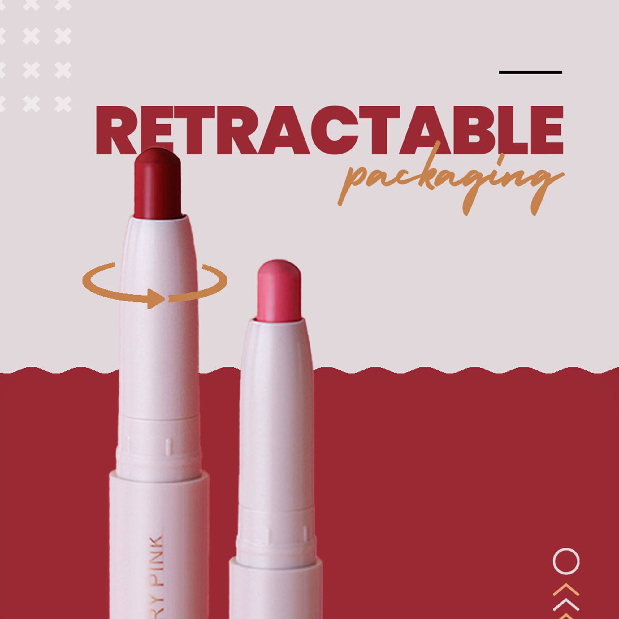MARS Cosmetics Retractable Poppins Lipstick - Rosy Pink