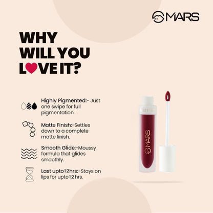 MARS Cosmetics Liquid Lip Color - Plum Passion - Distacart