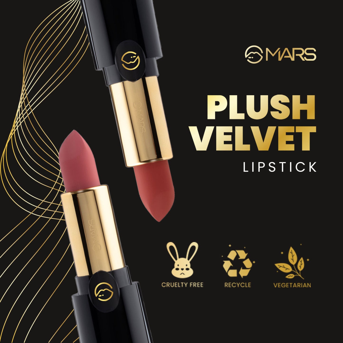 MARS Cosmetics Plush Velvet Lipstick - Choco Brew - Distacart