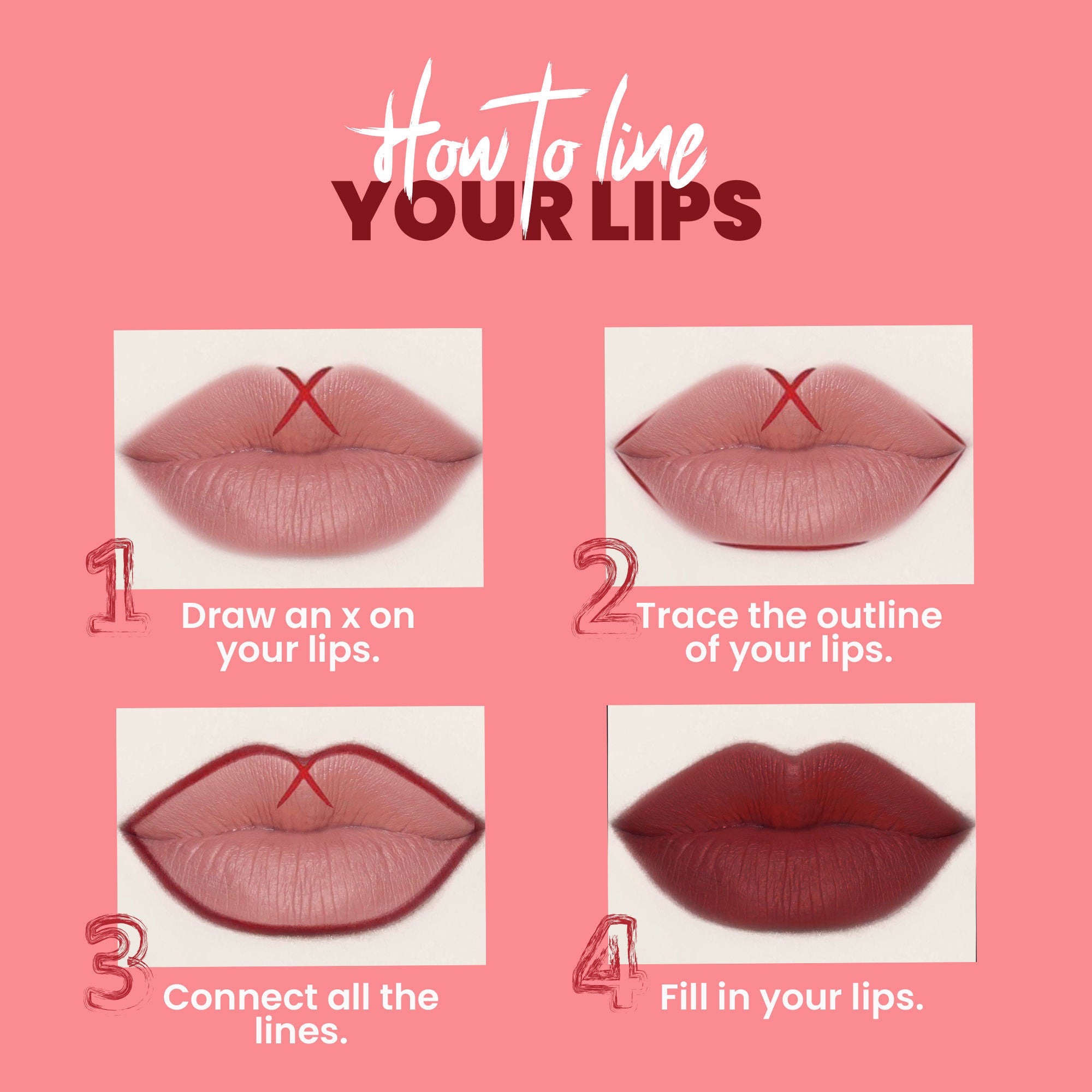 MARS Cosmetics Matte Lip Liner Pack of 10 - Set B