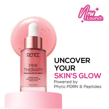 Renee Cosmetics Pink Therapy PDRN Pink Peptide Serum For Radiant Skin, Hydrating, Hyaluronic Acid Infused - Distacart