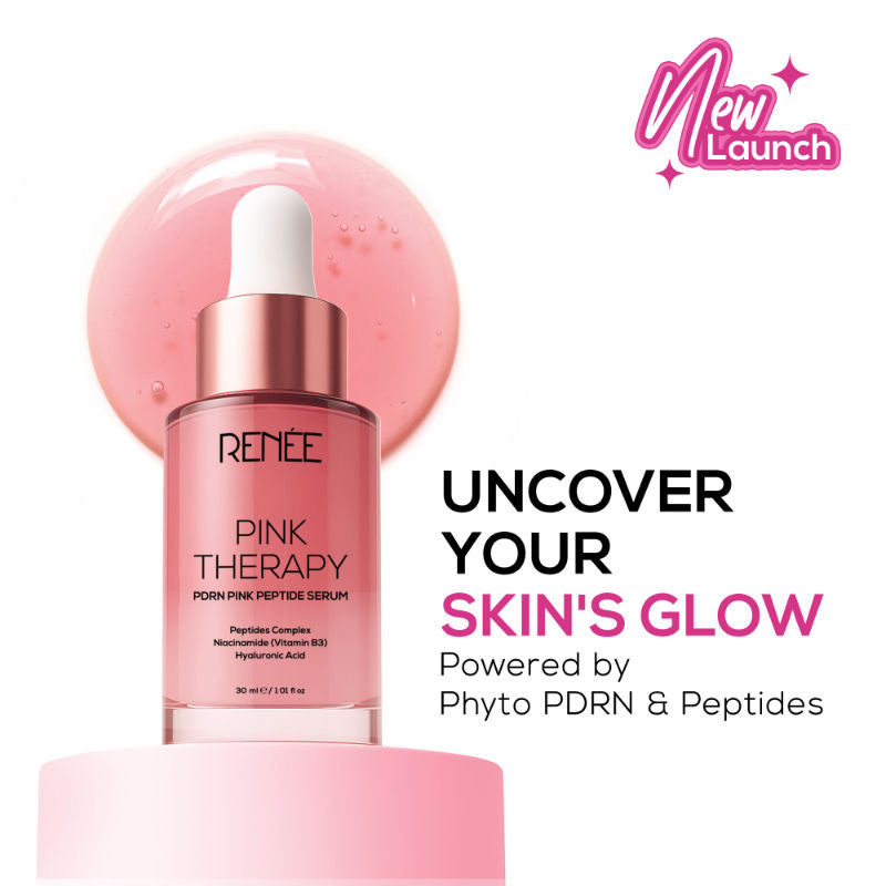 Renee Cosmetics Pink Therapy PDRN Pink Peptide Serum For Radiant Skin, Hydrating, Hyaluronic Acid Infused