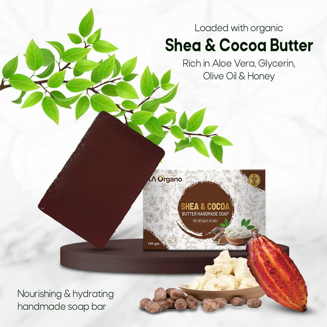 Buy LA Organo Shea & Cocoa Butter Handmade Soap Online at Best Price