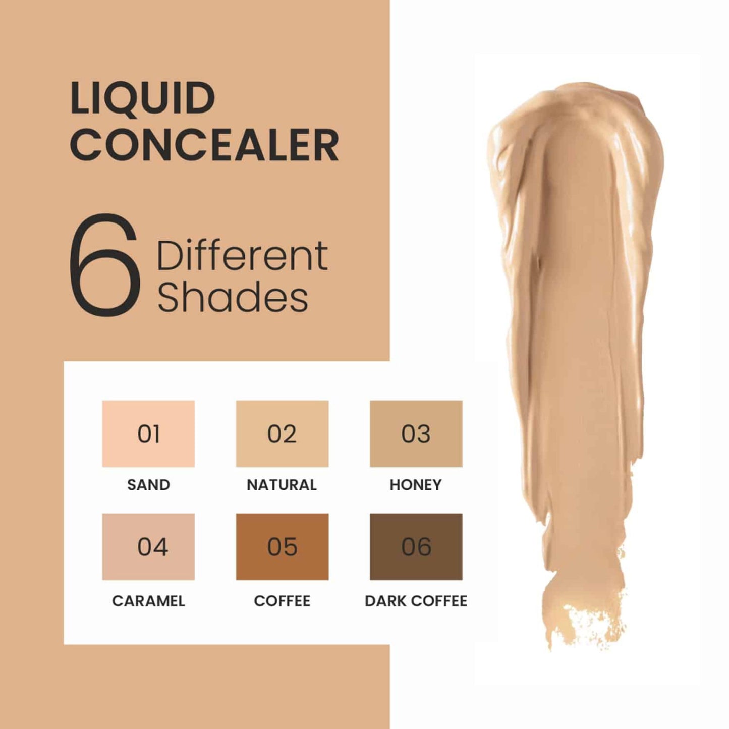 VERYMISS Liquid Concealer - 03 Honey - Distacart