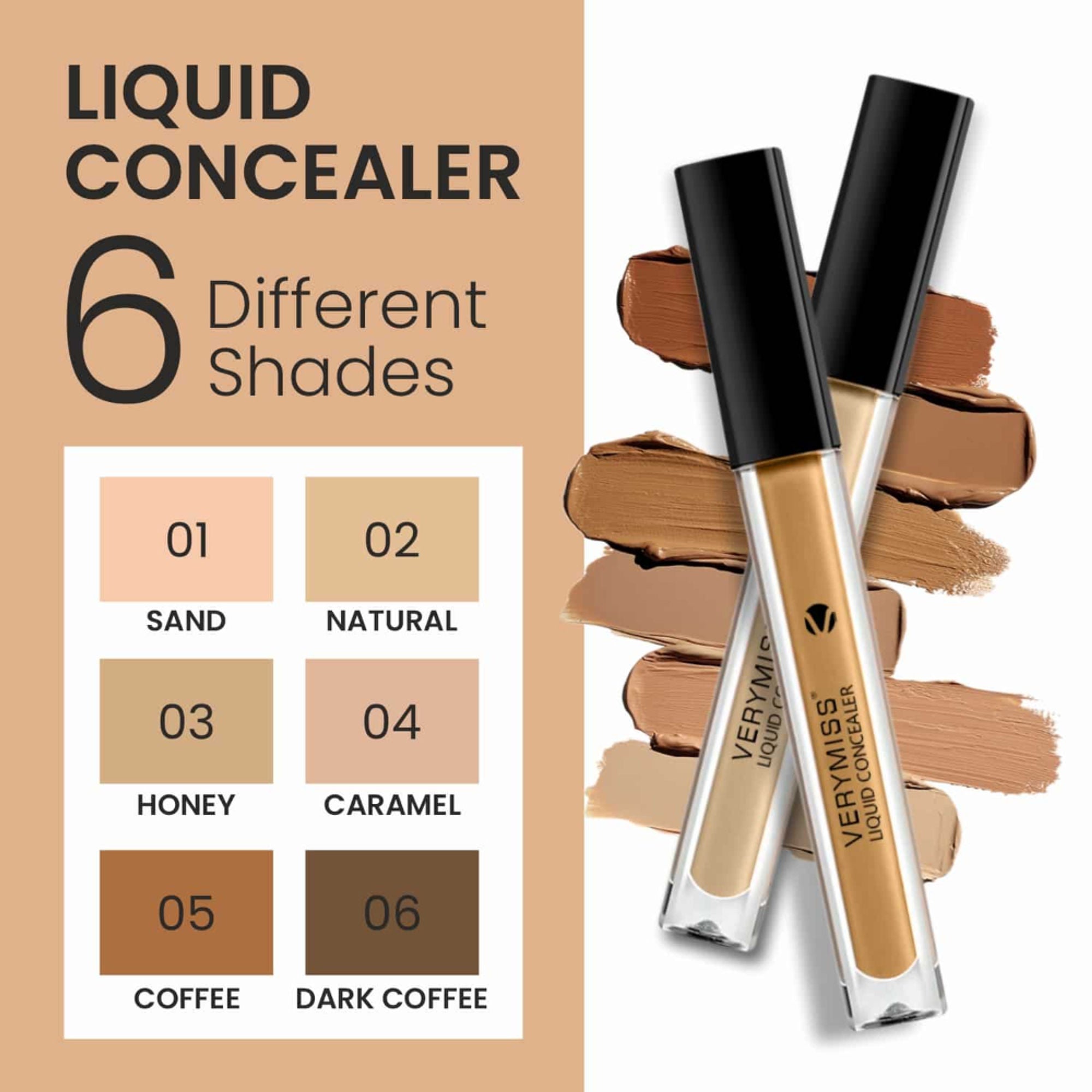 VERYMISS Liquid Concealer - 05 Coffee - Distacart