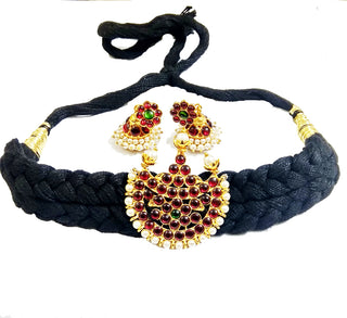 Elite Trading Black Choker With Jhumka Set - Distacart