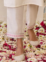 Thumbnail for Indo Era Women Floral Yoke Design Regular Thread Work Pure Cotton Kurta with Trousers & With Dupatta