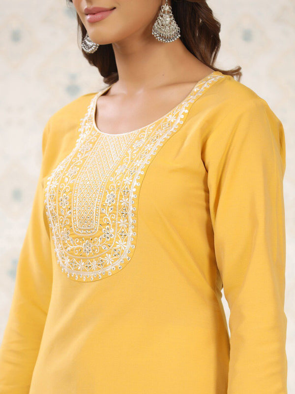 Ode by House of Pataudi Ethnic Motifs Embroidered Sequinned Kurta - Distacart