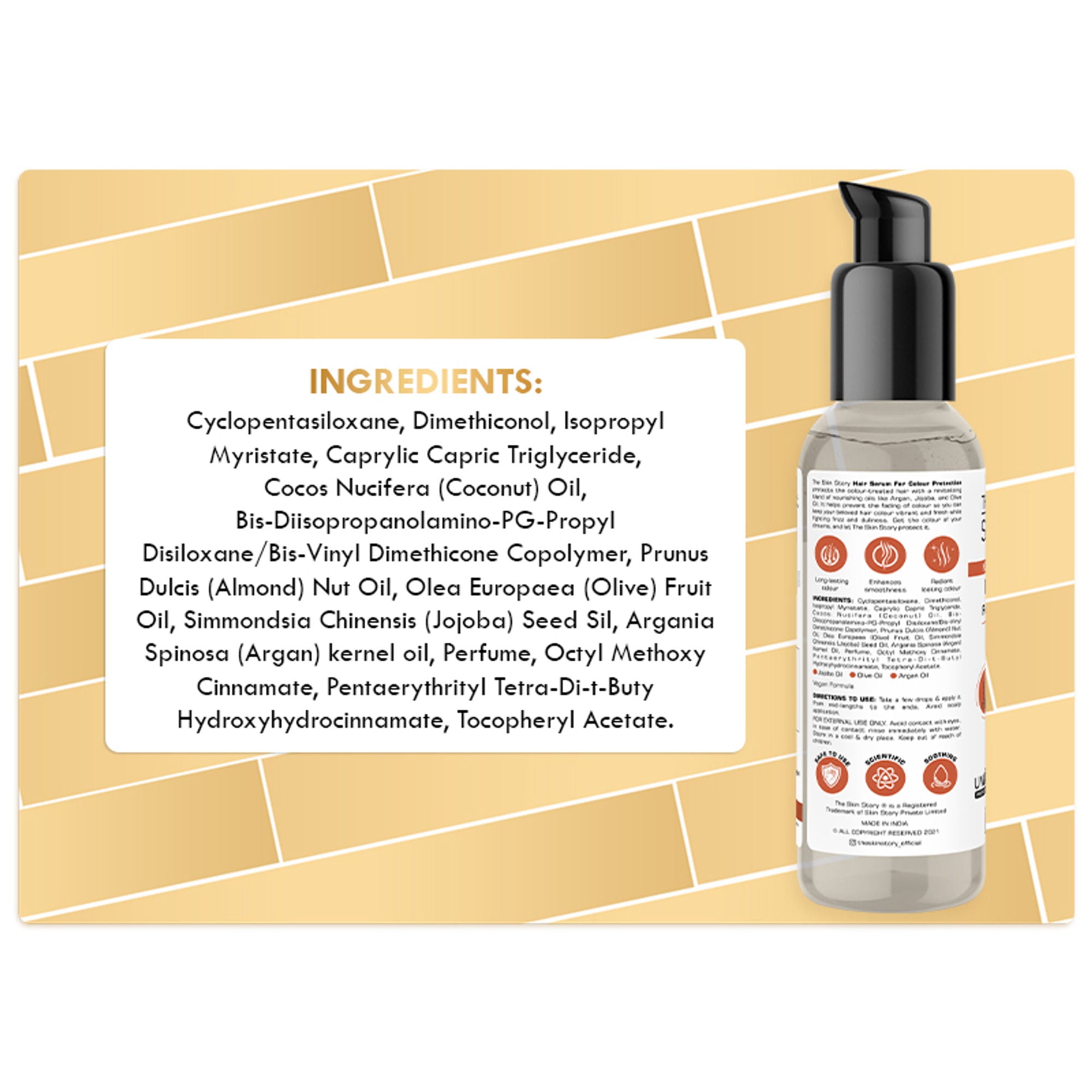 The Skin Story Colour Protection Anti Frizz Hair Serum - Distacart