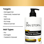 Thumbnail for The Skin Story Sulphate Free Keratin Smooth Shampoo For Dry Damaged Hair - Distacart