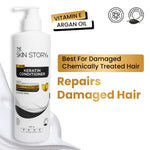 Thumbnail for The Skin Story Sulphate Free Keratin Conditioner For Coloured Dry Frizzy Damaged Hair With Vitamin E - 450g