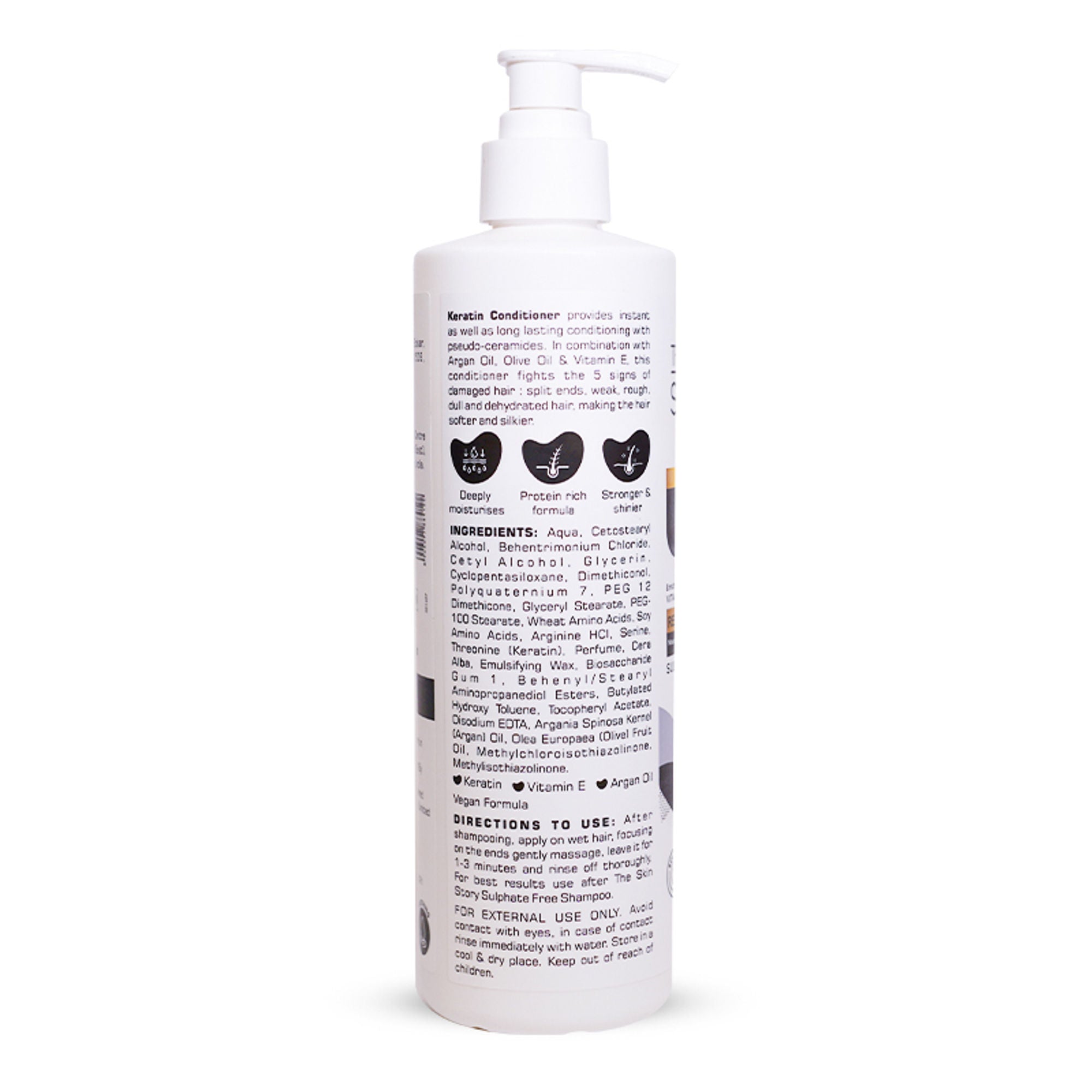The Skin Story Sulphate Free Keratin Conditioner For Coloured Dry Frizzy Damaged Hair With Vitamin E - Distacart