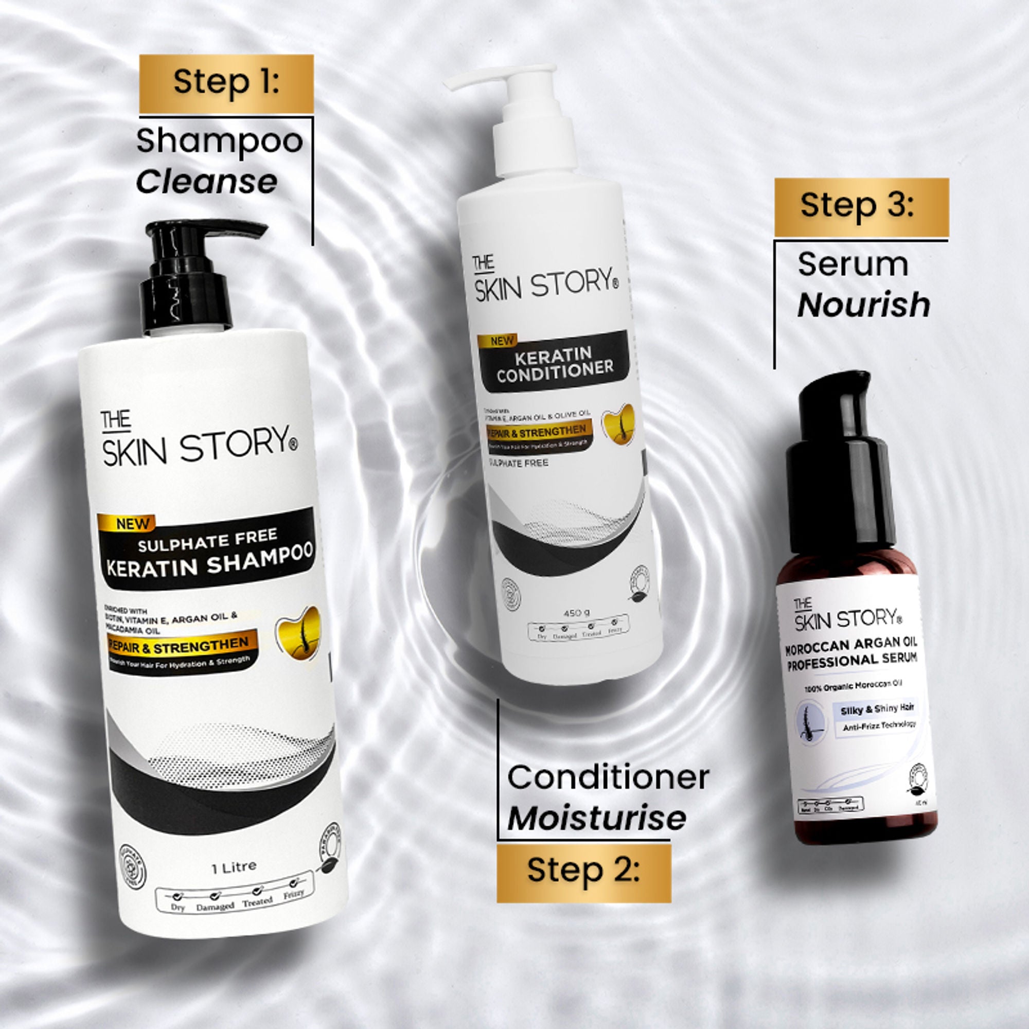 The Skin Story Sulphate Free Keratin Conditioner For Coloured Dry Frizzy Damaged Hair With Vitamin E - Distacart