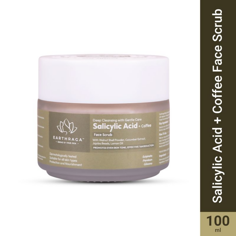Earthraga Salicylic Acid And Coffee Face Scrub - Distacart