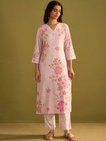 Thumbnail for Indo Era Women Floral Printed Regular Kurta with Trousers