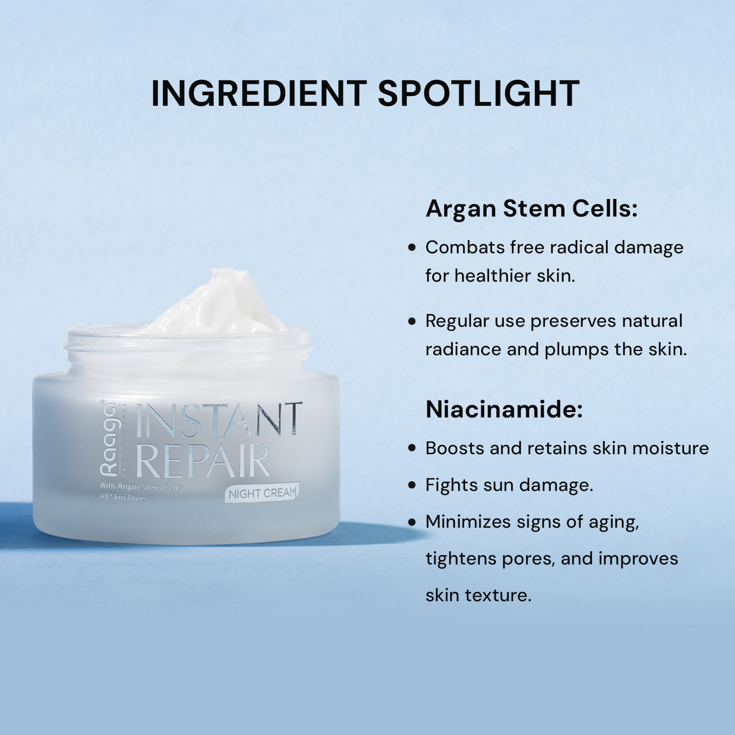 Raaga Professional Instant Repair Night Cream - Distacart
