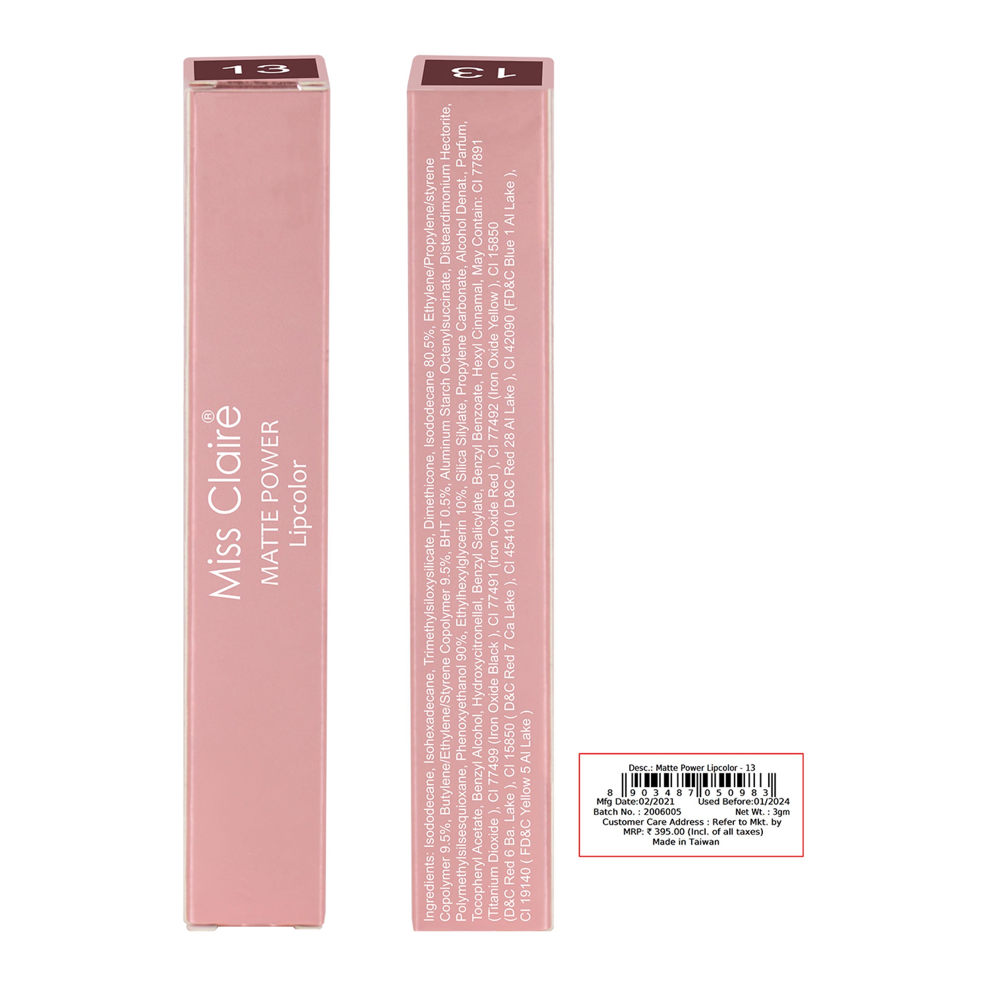 Miss Claire Matte Power Lipcolor - 13