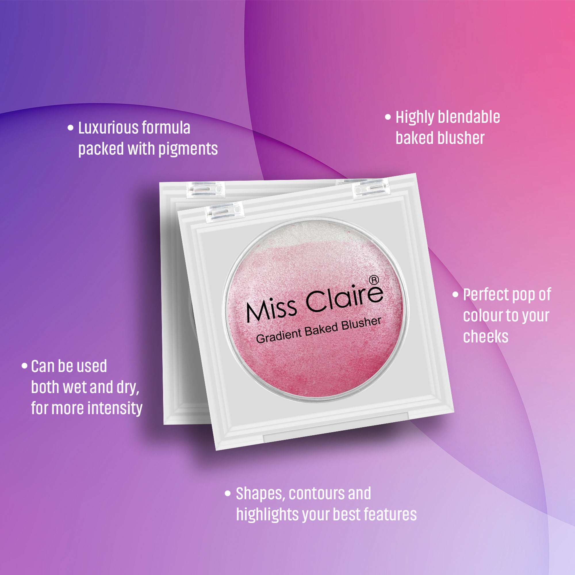 Miss Claire Gradient Baked Blusher - 2