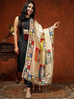 Thumbnail for Kalini Round Neck Kurta & Trousers With Dupatta