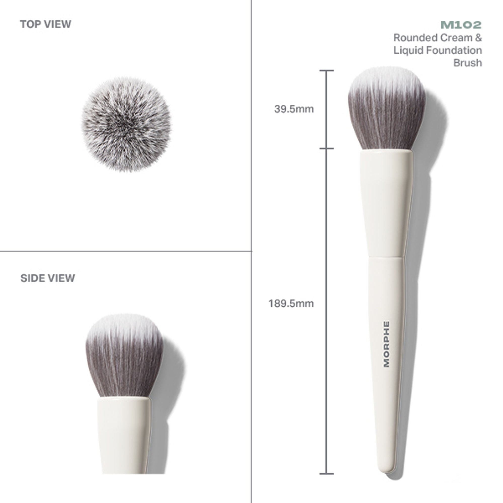 MORPHE M102 Rounded Cream & Liquid Foundation Brush