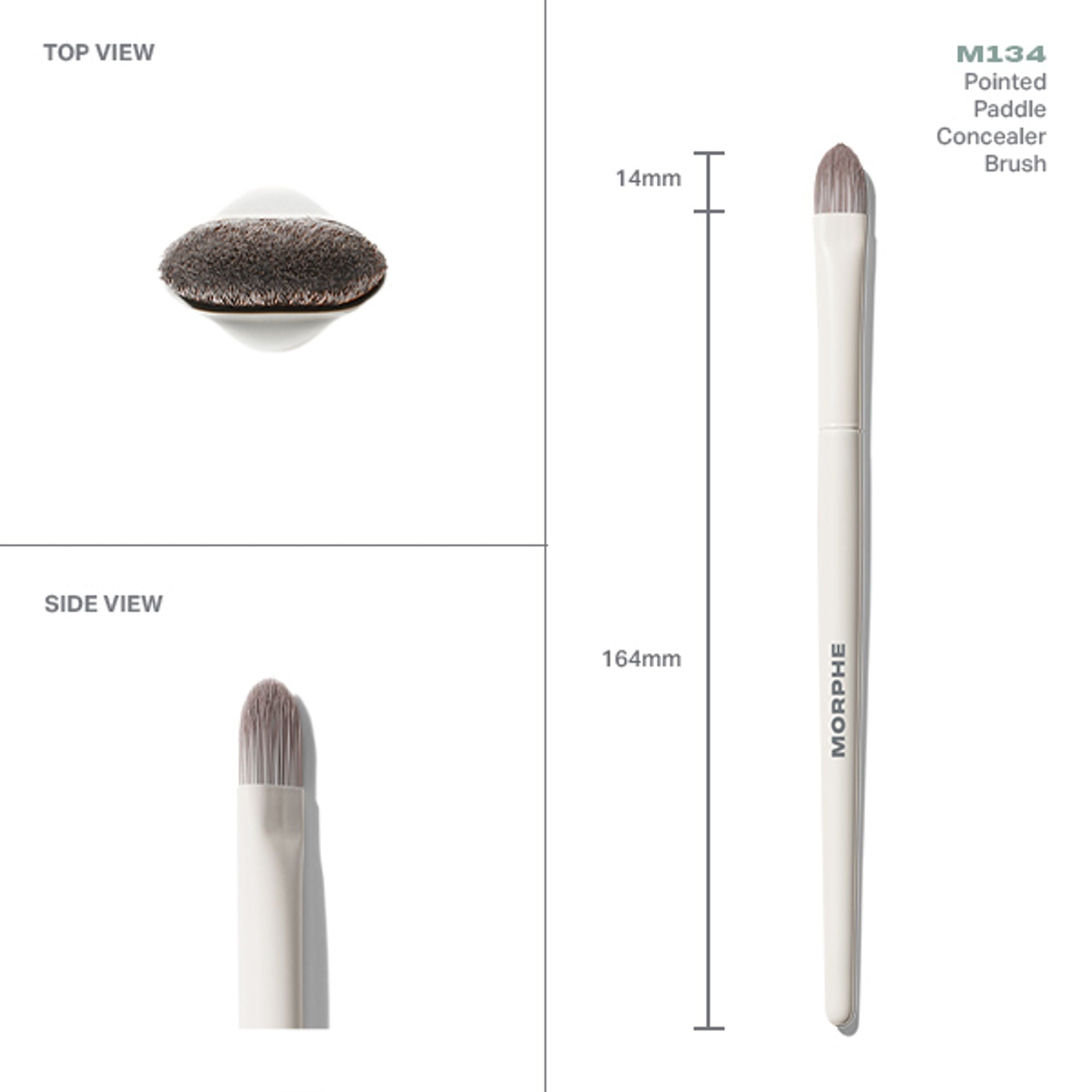 MORPHE M134 Pointed Paddle Concealer Brush