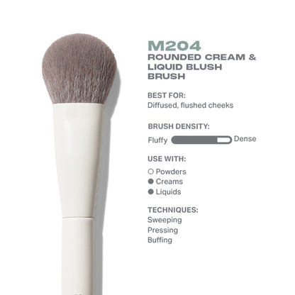 MORPHE M204 Rounded Cream & Liquid Blush Brush