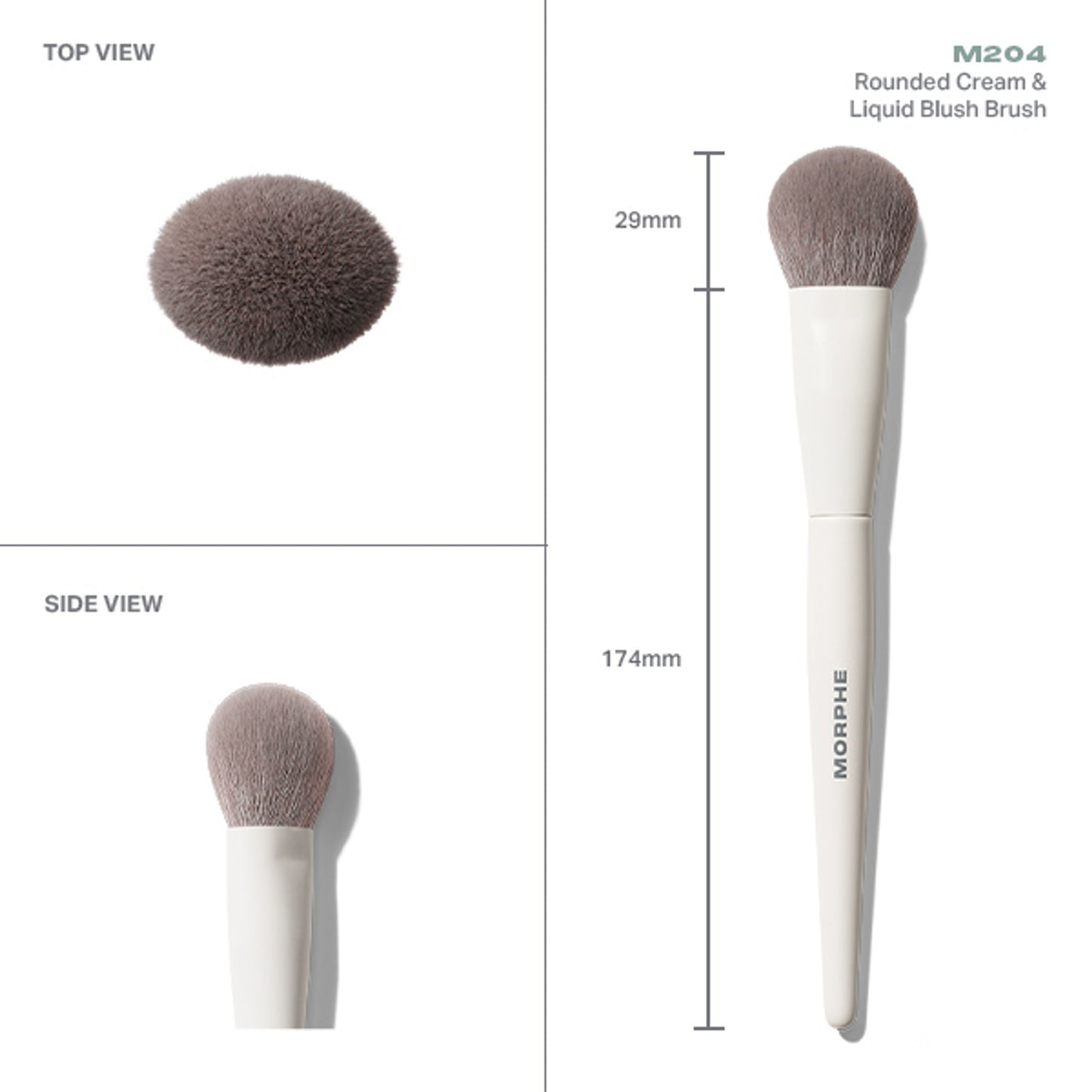 MORPHE M204 Rounded Cream & Liquid Blush Brush - Distacart