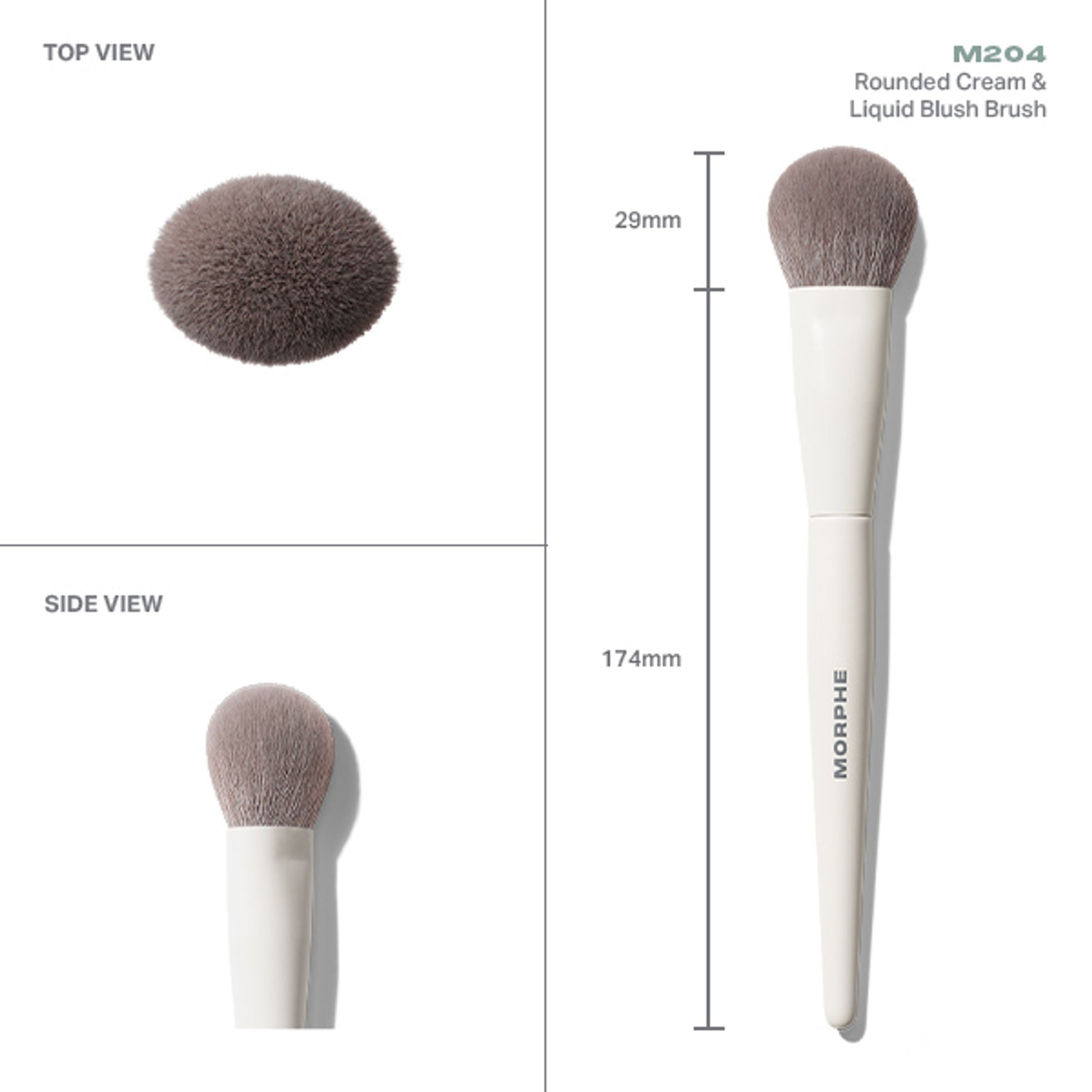 MORPHE M204 Rounded Cream & Liquid Blush Brush - Distacart