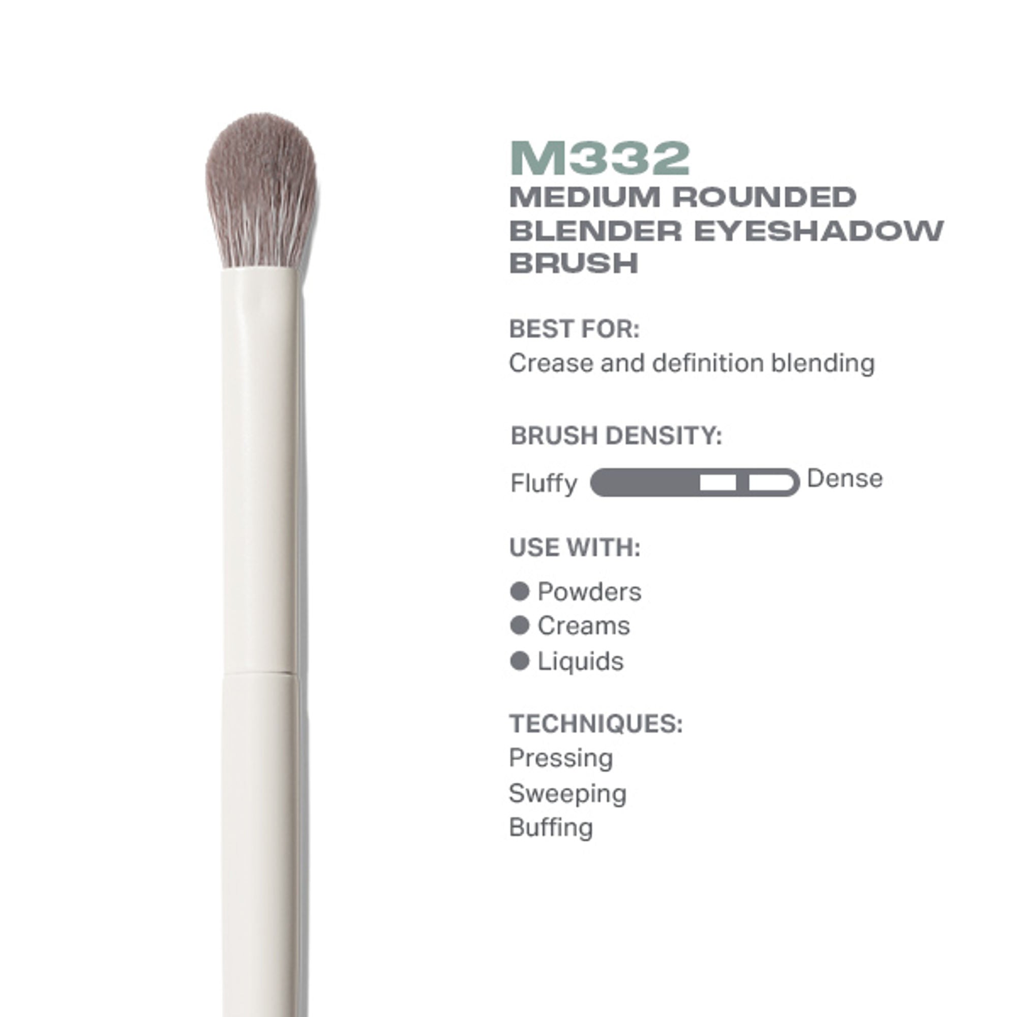 MORPHE M332 Medium Rounded Blender Eyeshadow Brush