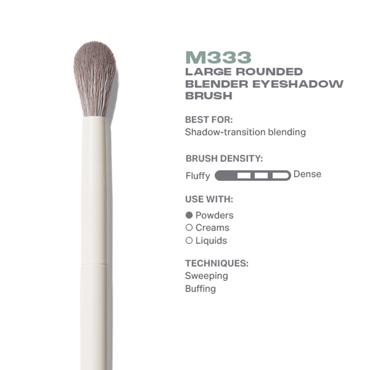 MORPHE M333 Large Rounded Blender Eyeshadow Brush