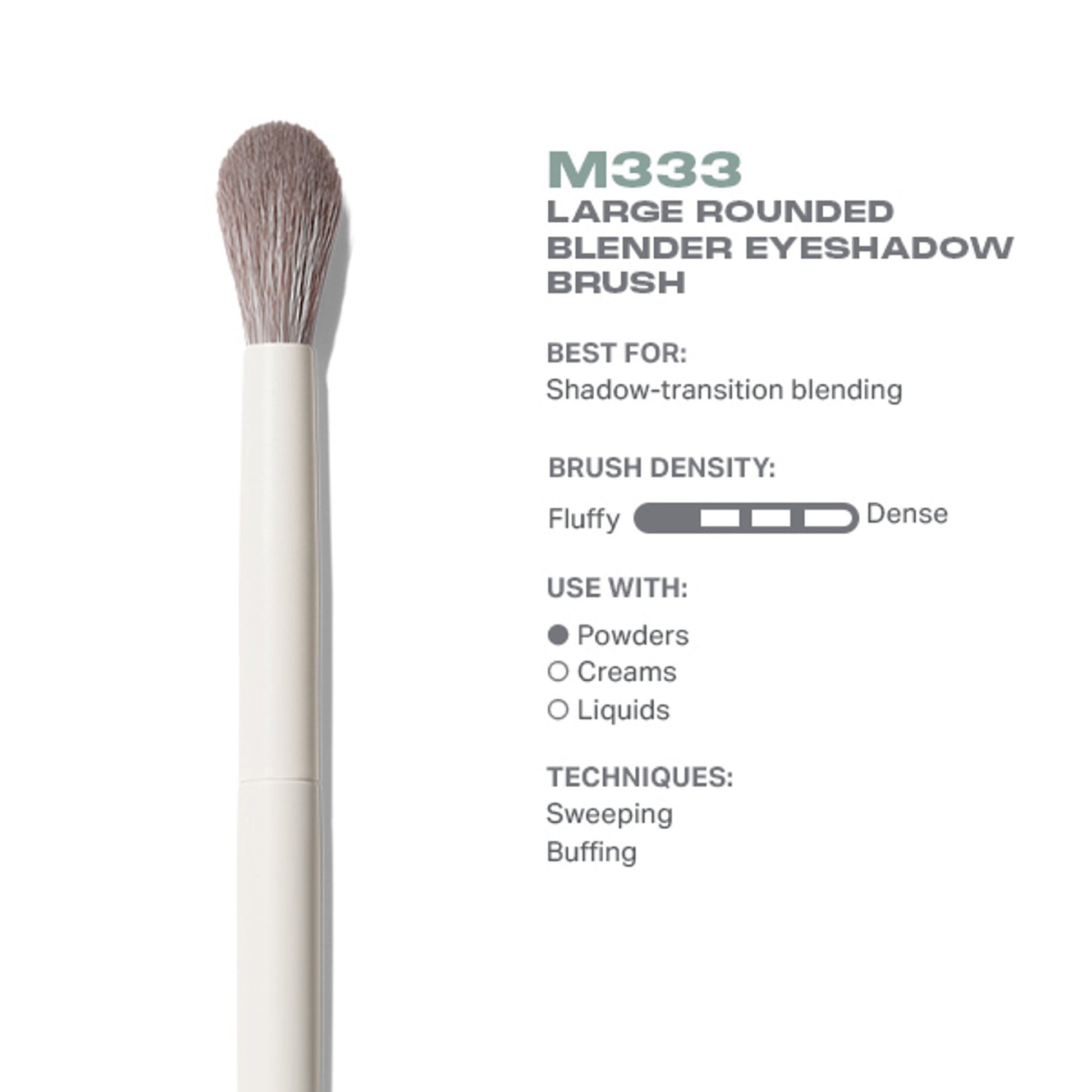 MORPHE M333 Large Rounded Blender Eyeshadow Brush
