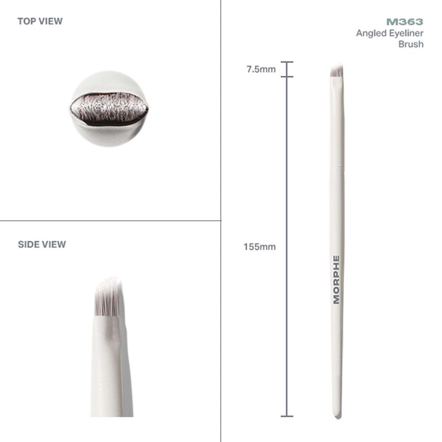 MORPHE M363 Angled Eyeliner Brush - Distacart