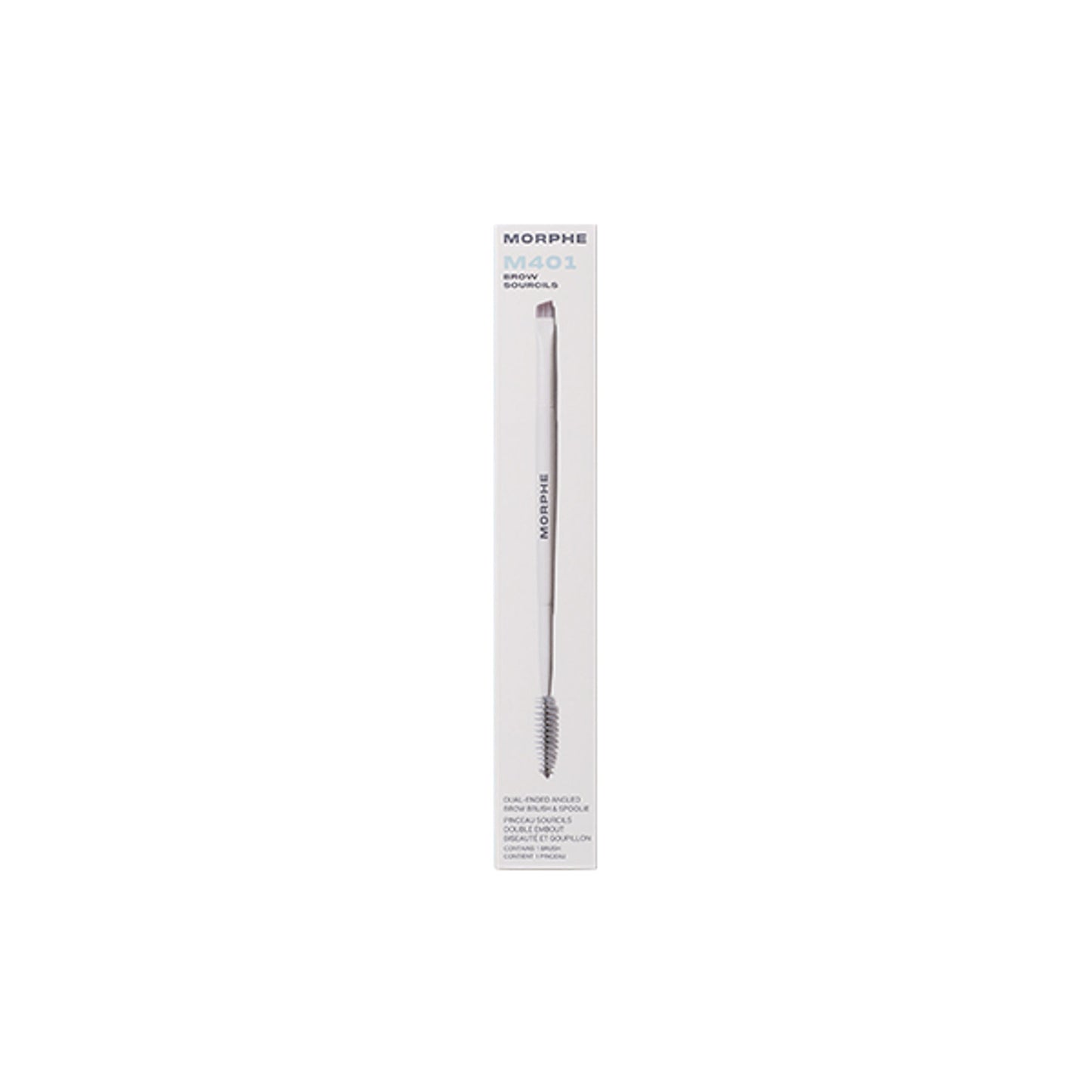 MORPHE M401 Dual Ended Angled Brow Brush & Spoolie - Distacart