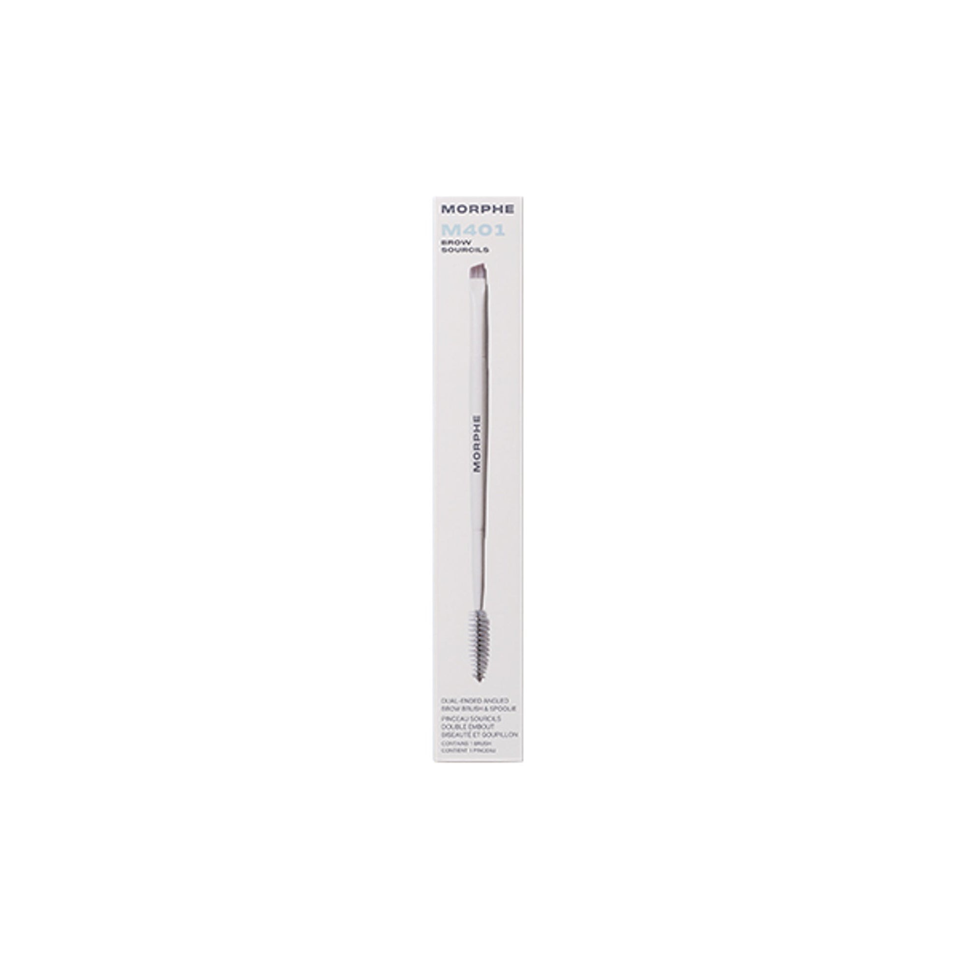 MORPHE M401 Dual Ended Angled Brow Brush & Spoolie - Distacart