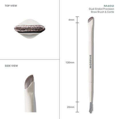 MORPHE M402 Dual Ended Precision Brow Brush & Comb - Distacart