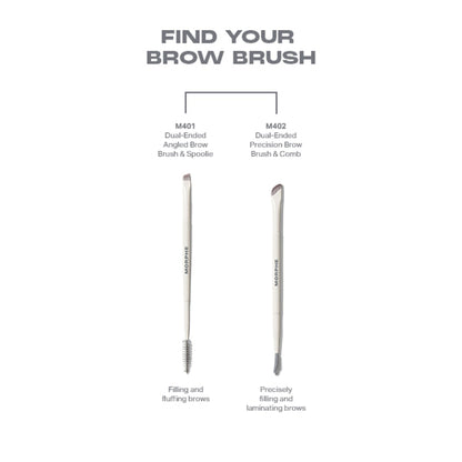 MORPHE M402 Dual Ended Precision Brow Brush & Comb - Distacart
