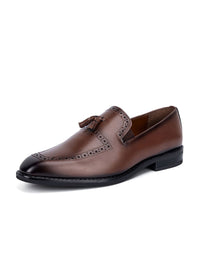 Thumbnail for LOUIS STITCH Men Formal Slip-On Tassel Moccasin Shoes