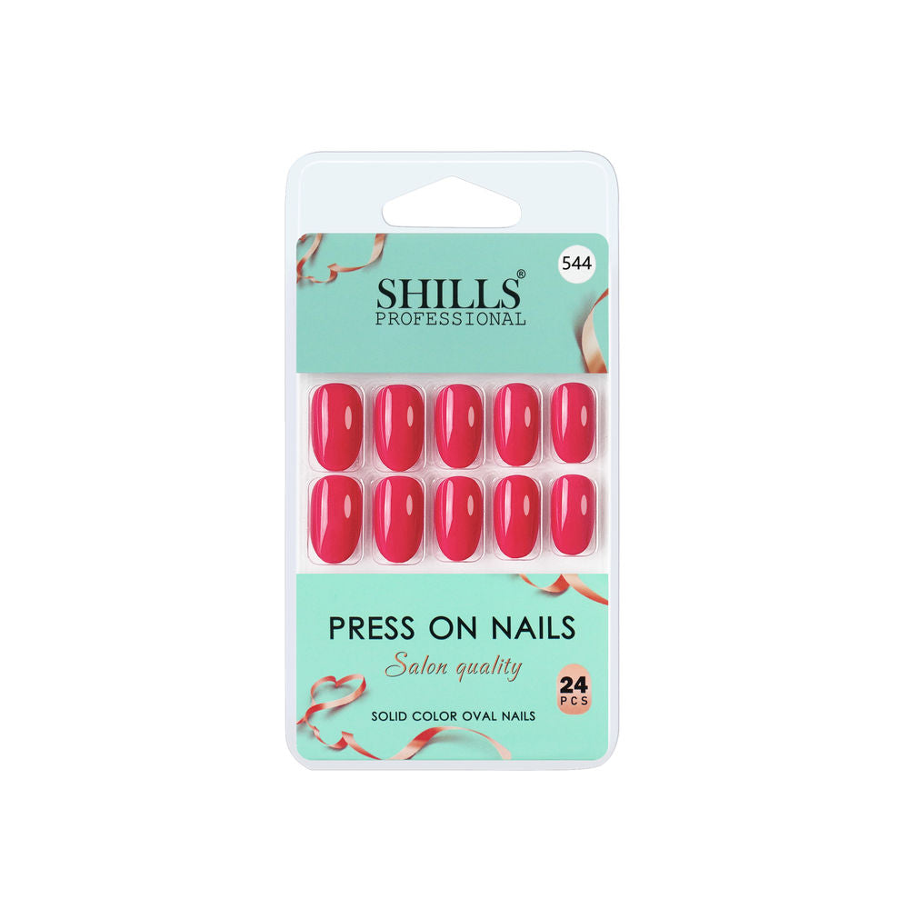 shills professional reusable press on nails oval spn544