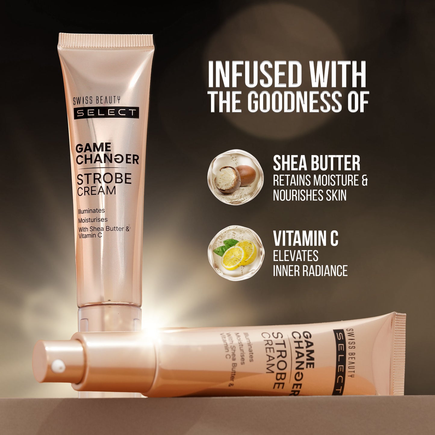 Swiss Beauty Select Game Changer Strobe Cream - 1 Pink Sheen - Distacart