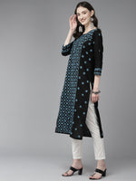 Thumbnail for ADA Women Floral Embroidered Cotton Chikankari Kurta - Distacart