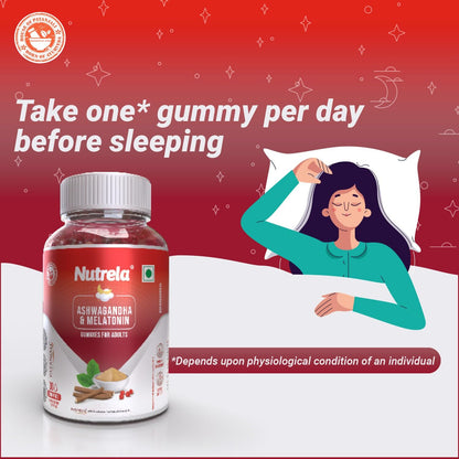Patanjali Nutrela Ashwagandha & Melatonin Gummies - Distacart