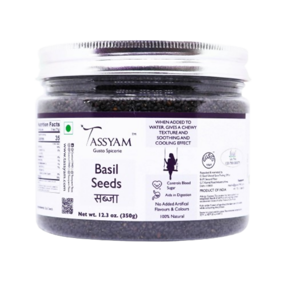 Tassyam Organics Basil Seeds - Sabja - Distacart