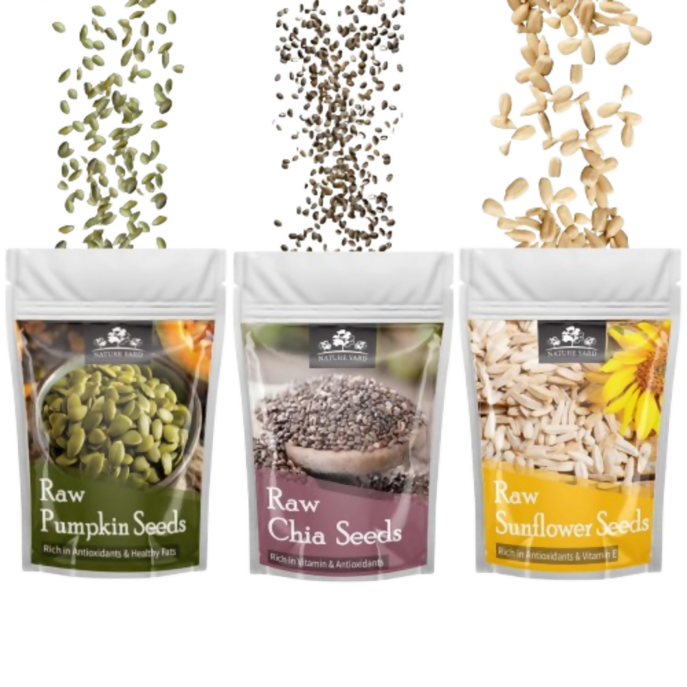 Nature Yard Raw Jumbo Pumpkin/ Chia/ Sunflower Seeds - Distacart